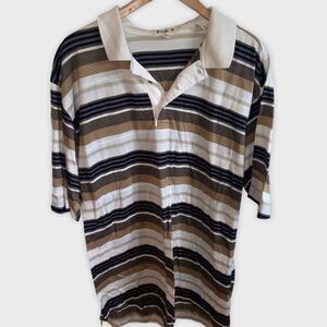 Pringle striped pattern polo shirt